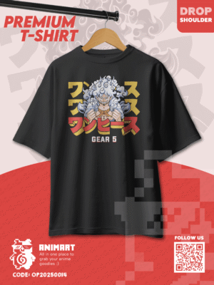 Luffy Gear 5 – One Piece Drop Shoulder T-Shirt