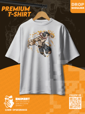 Fire Fist Ace – One Piece Drop Shoulder T-Shirt